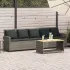 Canapea de grădină cu 5 locuri cu perne polirattan gri deschis GartenMobel Dekor