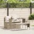 Set mobilier de grădină cu perne, 3 piese,gri deschis,poliratan GartenMobel Dekor