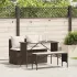 Set mobilier de grădină cu perne, 3 piese,gri deschis,poliratan GartenMobel Dekor