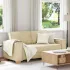 Canapea cu 2 locuri, crem, 180x78x84 cm, material textil GartenMobel Dekor