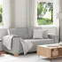 Canapea cu 2 locuri, crem, 180x78x84 cm, material textil GartenMobel Dekor