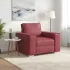 Fotoliu Roșu Vin 100 cm Piele artificială GartenMobel Dekor