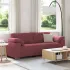 Sofa cu 3 locuri Roșu Vin 220 cm țesătură GartenMobel Dekor