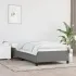 Cadru de pat fără saltea, gri închis, 140x200 cm, textil GartenMobel Dekor