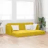 Canapea extensibilă de podea Crem 213 x 70 x 77 cm Catifea GartenMobel Dekor