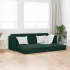 Canapea extensibilă de podea albastru 213 x 70 x 77 cm Catifea GartenMobel Dekor