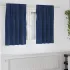 Perdele opace 2 pcs Gri închis 140 x 140 cm Catifea GartenMobel Dekor