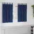 Perdele opace 2 pcs Gri deschis 140 x 140 cm Catifea GartenMobel Dekor