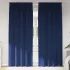 Perdele opace 2 pcs Negru 140 x 260 cm Catifea GartenMobel Dekor
