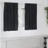 Perdele opace 2 pcs Gri închis 140 x 140 cm Catifea GartenMobel Dekor