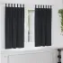 Perdele opace 2 pcs Gri deschis 140 x 175 cm Catifea GartenMobel Dekor