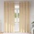 Perdele Opaque cu Inel 2 pcs Crem 175 x 140 cm Poliester GartenMobel Dekor