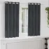 Perdele opace 2 pcs Gri deschis 140 x 175 cm Catifea GartenMobel Dekor