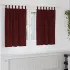 Perdele opace 2 pcs Gri deschis 140 x 140 cm Catifea GartenMobel Dekor