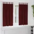 Perdele opace 2 pcs Gri deschis 140 x 175 cm Catifea GartenMobel Dekor