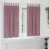 Perdele opace 2 pcs Gri deschis 140 x 175 cm Catifea GartenMobel Dekor
