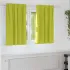 Perdele Opaque cu Inel 2 pcs Verde 245 x 140 cm Poliester GartenMobel Dekor