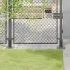 Baze stâlp pătrate 4 buc Antracit Oțel acoperit cu pulbere GartenMobel Dekor