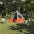 Cort Tipi Gri și Portocalie 383 x 338 x 217 cm tafta GartenMobel Dekor