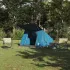 Cort de Camping cu acoperiș albastru 223 x 163 x 130 cm tafta GartenMobel Dekor
