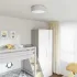 Lampă de tavă Gri 38 x 38 x 13,5 cm țesătură GartenMobel Dekor