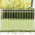 Element de gard ASSEN Alb 170 x 100 cm Oțel GartenMobel Dekor