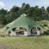 Cort de Familie Gri și Portocalie 10 persoane GartenMobel Dekor