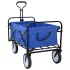 Trolley Manevrabil Pliabil Manual albastru 94 x 53 x 99 cm GartenMobel Dekor