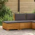 Set de lounge pentru grădină 2 Bucată Maro Lemn Solid de Acacia GartenMobel Dekor