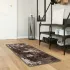 Covor Runner MARSA Negru 50 x 100 cm Poliester și PVC GartenMobel Dekor