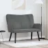 Canapea cu două locuri bordo 115 x 61 x 87 cm Catifea GartenMobel Dekor