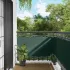 Ecran de balcon albastru 75 x 200 cm Oxford alu acoperit cu PU GartenMobel Dekor