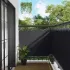 Ecran de balcon Negru 120 x 200 cm Oxford alu acoperit cu PU GartenMobel Dekor