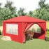 Cort pentru Petreceri 400 x 300 x 255 cm Roșu PE și oțel GartenMobel Dekor