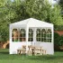Perete lateral pentru cort de petrecere 2 pcs 200 x 195 cm Alb GartenMobel Dekor