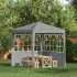 Perete lateral pentru cort de petrecere 2 pcs 200 x 195 cm Alb GartenMobel Dekor