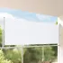 Awning lateral 100% poliester, fier, oțel GartenMobel Dekor