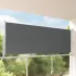Awning lateral 100% poliester, fier, oțel GartenMobel Dekor