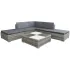 Set mobilier de grădină cu perne, 6 piese, alb, poliratan GartenMobel Dekor