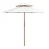 Umbrelă de soare dublă, 270x270 cm, stâlp de lemn, verde GartenMobel Dekor