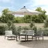 Umbrelă suspendată, iluminare LED, 300 cm, verde, stâlp metalic GartenMobel Dekor