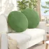 Perne de Șezut 2 pcs Verde deschis Ø 40 x 13 cm Catifea GartenMobel Dekor