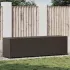 Ladă de depozitare de grădină, negru, 200x50x60 cm, poliratan GartenMobel Dekor
