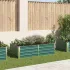 Strat înălțat de grădină, verde, 160x80x45 cm, oțel galvanizat GartenMobel Dekor