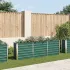 Strat înălțat de grădină, verde, 160x80x45 cm, oțel galvanizat GartenMobel Dekor