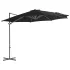 Umbrelă consolă de grădină, stâlp din oțel, negru, 300 cm GartenMobel Dekor