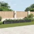 Strat înălțat de grădină antracit 240x40x45 cm oțel galvanizat GartenMobel Dekor