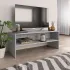 Dulap TV, gri beton, 100x40x40 cm, lemn prelucrat GartenMobel Dekor