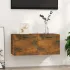 Comodă perete, stejar fumuriu, 80x35x36,5 cm, lemn prelucrat GartenMobel Dekor