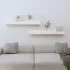 Rafturi de perete, 2 buc., gri, 80x12x9 cm, lemn masiv de pin GartenMobel Dekor